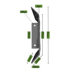 Tafelpoot verbinder 65x87mm tafelhoekplaat voor demonteerbare tafelpoot