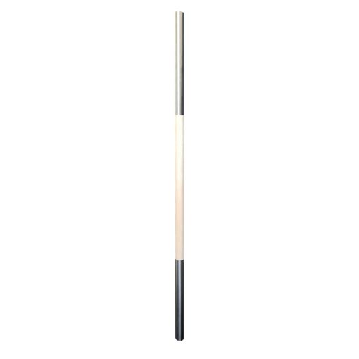 Luxe strakke RVS en beuken trapbaluster trapspijl tussenbaluster 900x25mm