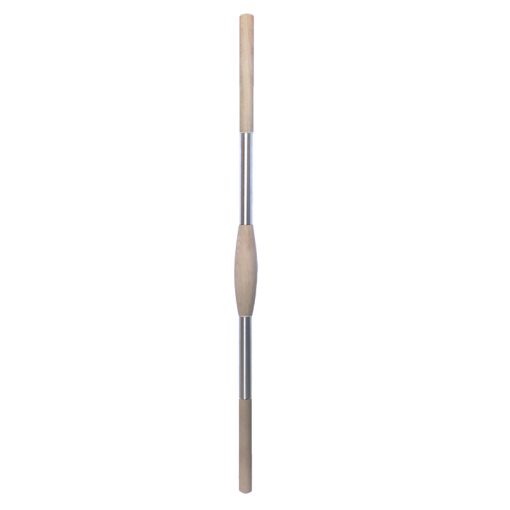 Luxe RVS en beuken trapbaluster trapspijl tussenbaluster 900x27mm