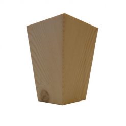 Houten kastpoot bedpoot 95x65mm. 