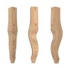 Landelijke houten salontafelpoot Queen Ann 450x90mm