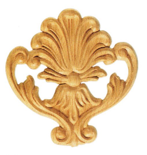 Ornamenten beukenhout, ornamenten hout, afm. 160x150mm