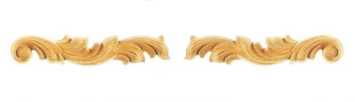 Ornamenten beukenhout, ornamenten hout, afm. 30x155mm