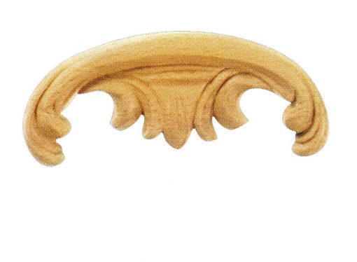 Ornamenten beukenhout, ornamenten hout, afm. 40x90mm