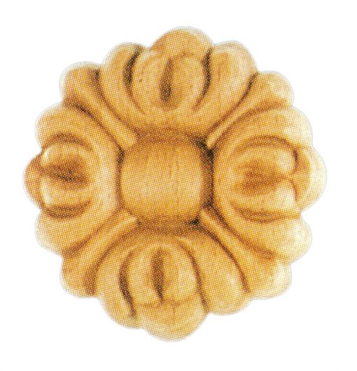 Ornamenten beukenhout, ornamenten hout, afm. 60mm rond