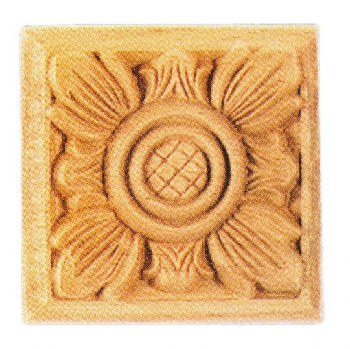 Ornamenten beukenhout, ornamenten hout, afm. 65x65mm