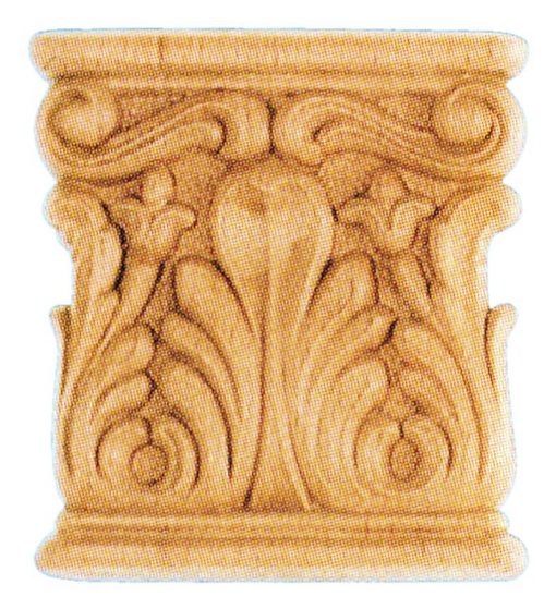 Ornamenten beukenhout, ornamenten hout, afm. 75x60mm