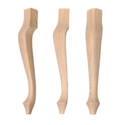 Afgeronde Queen Ann houten tafelpoot 750x115mm