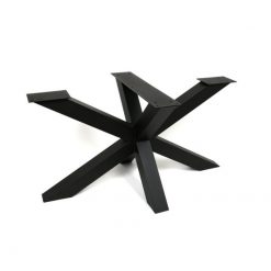 Premium model stalen Matrix poot 10x10cm koker - Zwart