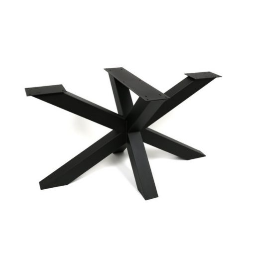 Premium model stalen Matrix poot 10x10cm koker - Zwart