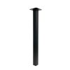 Rechte stalen tafelpoot bureaupoot 50x50mm mat zwart