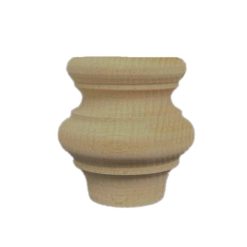 Houten kastpootje meubelpootje 70x68mm