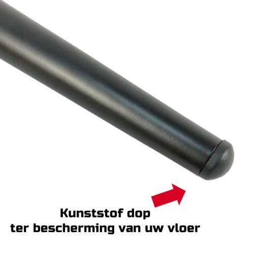 Schuin stalen pootje 15cm zwart - Afbeelding 5