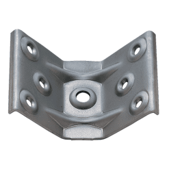 Tafelpoot verbinder 70mm tafelhoekplaat voor demonteerbare tafelpoot met rand