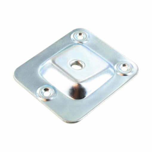 Bevestigingsplaat 58x66mm met M8 schroefdraad ( schuin )